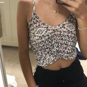 Flowy patterned tank top